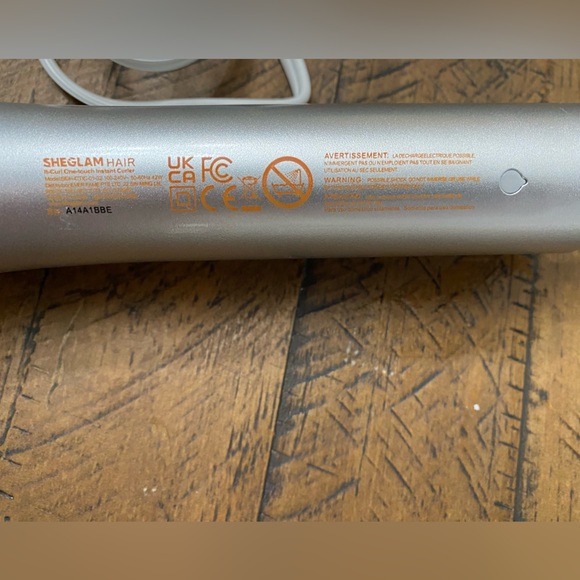 Sheglam Automatic Hair Silver and Orange Curling Iron - Picture 4 of 7